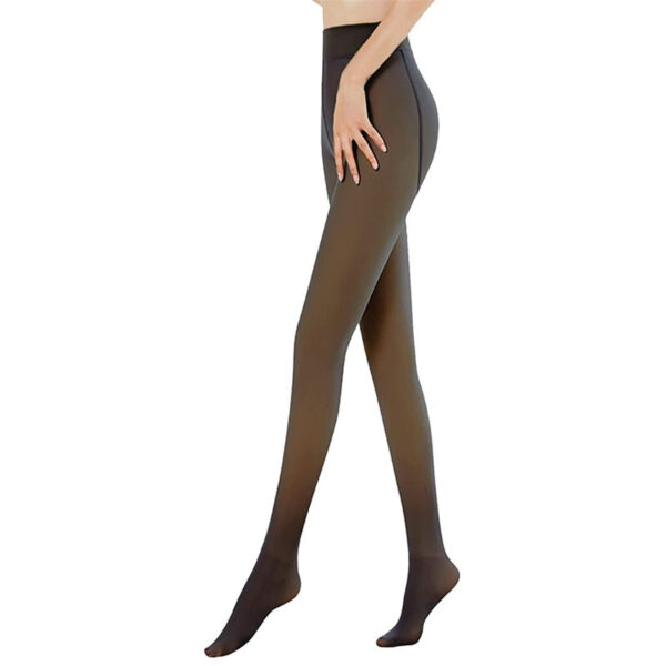 Women's Thickened Black Silk Leggings One-piece Trousers - Image 5