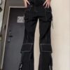 Women's Vintage Multi-pocket Jeans - Image 2