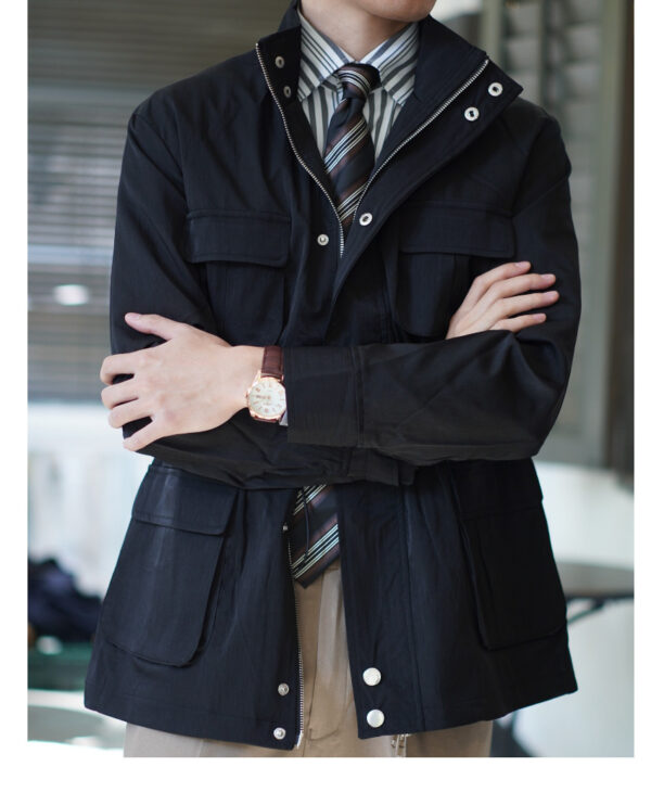 Spring And Autumn Loose Casual Men's Coat Windbreaker - Image 2