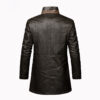 Men's Leather Extended Plus Size Men's PU Leather Coat - Image 2