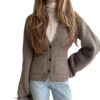 Warm Waist Tight Soft Glutinous Sweater Coat - Image 5