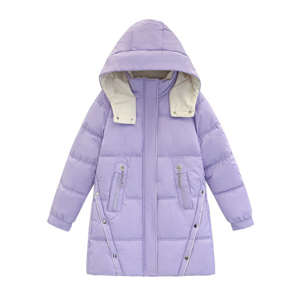 Winter Loose Down Cotton-padded Coat Women's Coat Mid-length Thickened - Image 5
