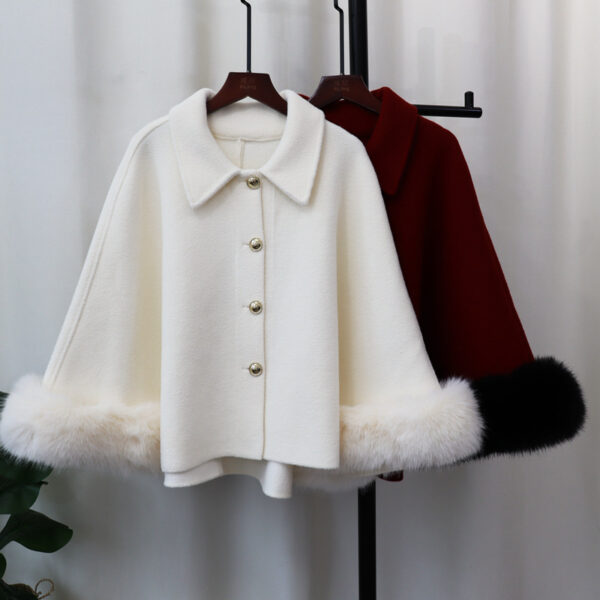 Women's Autumn And Winter New Classic Style Knitted Cloak Coat Shawl