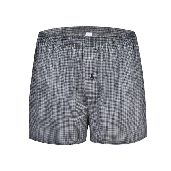 Men's Casual Loose Home Pants Plaid Shorts - Image 3