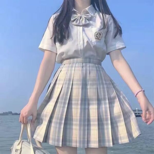 Student Jk Plaid Skirt Preppy Style Skirt - Image 5