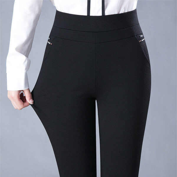 Women's Elastic High-waisted Casual Pants - Image 6