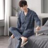Spring And Autumn Loose Men's Pajamas Suit - Image 7