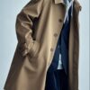 Wool Profile Trench Coat Raglan Sleeve - Image 2