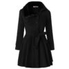 Women's Clothing Slim-fit Mid-length Woolen Coat Double-breasted Padded Coat - Image 2