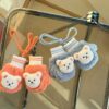 Cartoon Children's Fleece-lined Warm Gloves With Neck - Image 6