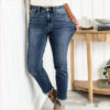 High Grinding Elastic Plus Size Women's Jeans - Image 3