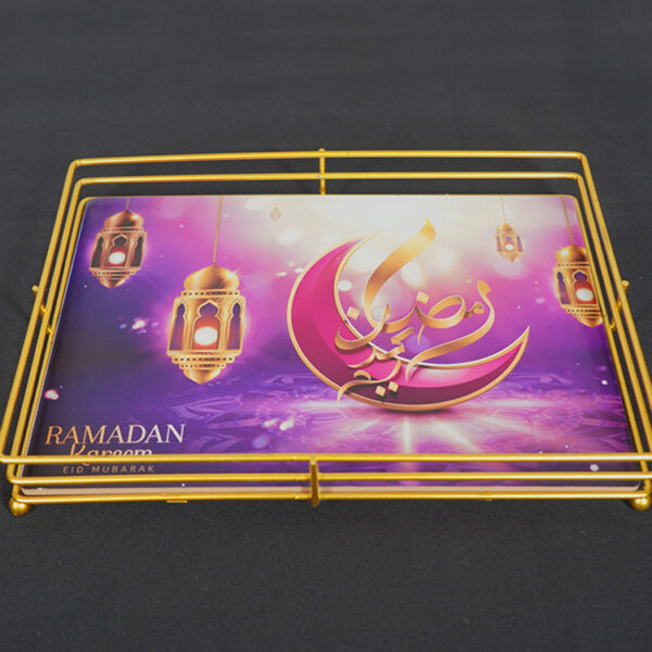 Painted Tray Ramadan Festival Iron Tray - Image 4