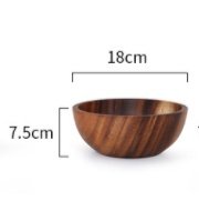 Kitchen Natural Wooden Bowl Household Fruit Bowl Salad Bowl For Home Restaurant Food Container Wooden Utensils Note The Size Hot Kitchen Natural Wooden Bowl Household Fruit Bowl Salad Bowl For Home Restaurant Food Container Wooden Utensils Note The Size Hot - Image 8