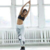 Printed Black Big Tree Buttocks High Waist Sports Fitness Yoga Wear Leggings - Image 4