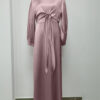 Ramadan Eid Mubarak Kaftan Dubai Abaya Turkey Muslim Women Hijab Satin Dress Islam Caftan Marocain Dresses Vestidos Robe Femme - Image 5