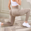 Pregnant Women's Nylon Leggings High Waist Hip Lift Fitness - Image 8