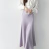 Women's Mid-length French Satin Skirt Summer High Waist Sheath - Image 10