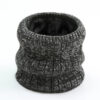 Twist Wide Striped Fleece-lined Knitting Scarf For Men - Image 6