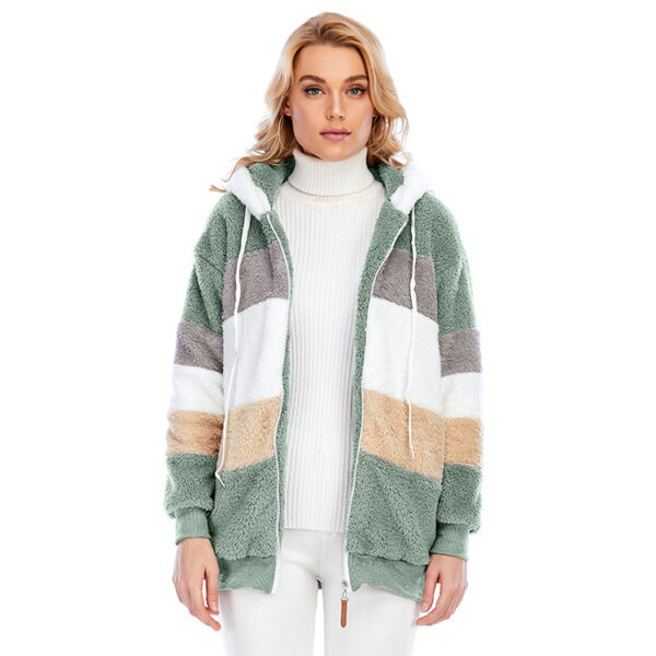 Winter Thick Warm Teddy Coat Woman Lapel Long Sleeve Fluffy Hairy Fake Fur Jackets Female Button Pockets Zipper Overcoat - Image 5