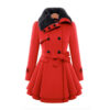 Women's Clothing Slim-fit Mid-length Woolen Coat Double-breasted Padded Coat - Image 5