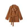 Women's Asymmetric Loose Casual Mid-length Trench Coat - Image 6