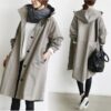 Oversized Women's Mid-Length Loose Windbreaker Jacket - Image 7