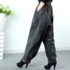 Women's Loose Casual Elastic High Waist Jeans - Image 9