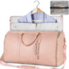 Large Capacity Travel Duffle Bag Women's Handbag Folding Suit Bag Waterproof Clothes Totes - Image 4