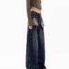Spring New Niche Design Contrast Color Jeans Women - Image 3