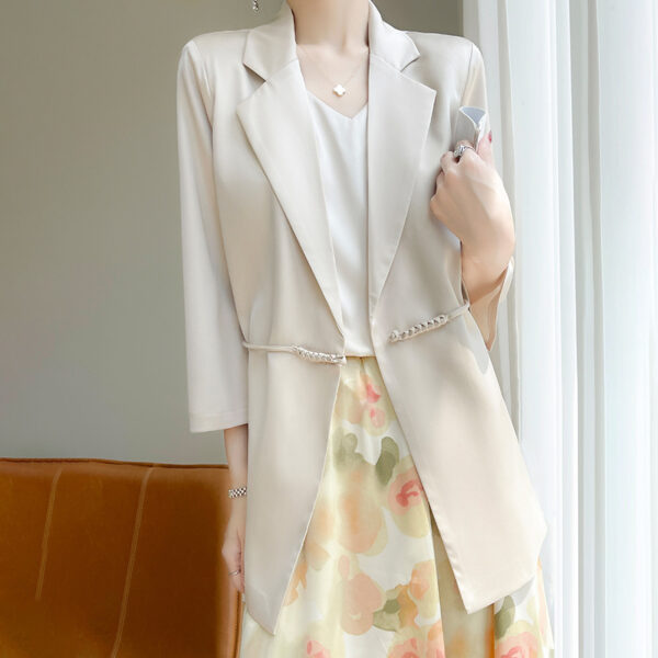 Spring And Summer V-neck Loose Suit Women - Image 3