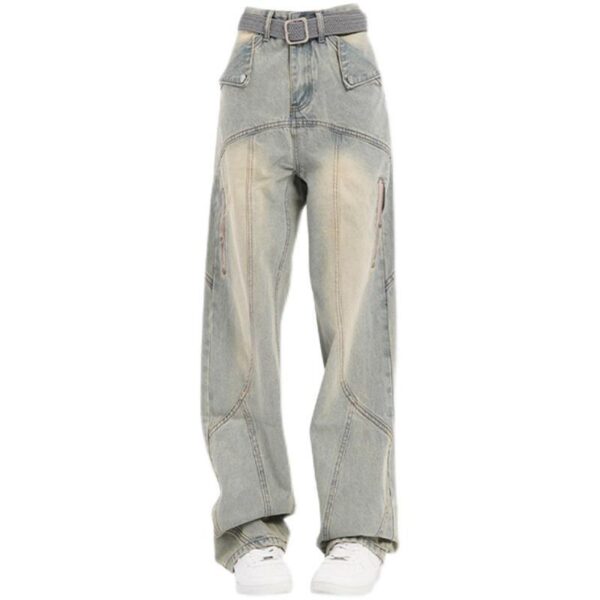 Women's Retro Straight American-style Wide-leg Jeans - Image 7