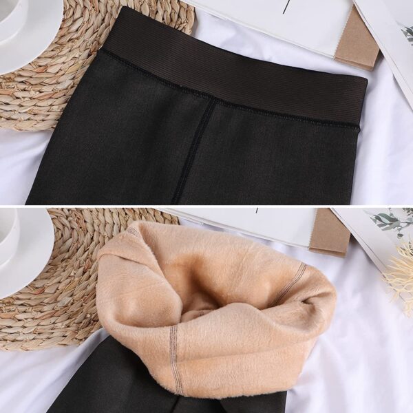 Women's Thickened Black Silk Leggings One-piece Trousers - Image 7