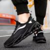 Fashion Hollow-sole LMen's Lace-up Sneakers Mesh Sports Shoesow Top Running Shoes - Image 2
