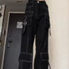 Women's Vintage Multi-pocket Jeans - Image 5