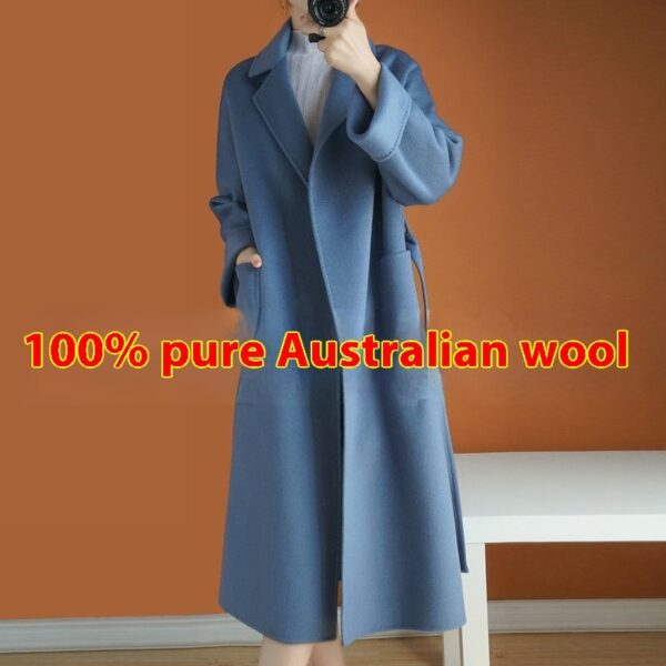 Hepburn Style Suit Collar Thickened Loose-fitting Jacket - Image 9