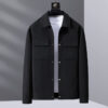 Short Work Clothes Casual Polo Collar Spring And Autumn Top Solid Color - Image 6