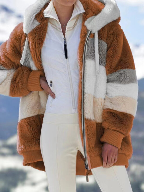 Winter Thick Warm Teddy Coat Woman Lapel Long Sleeve Fluffy Hairy Fake Fur Jackets Female Button Pockets Zipper Overcoat - Image 9