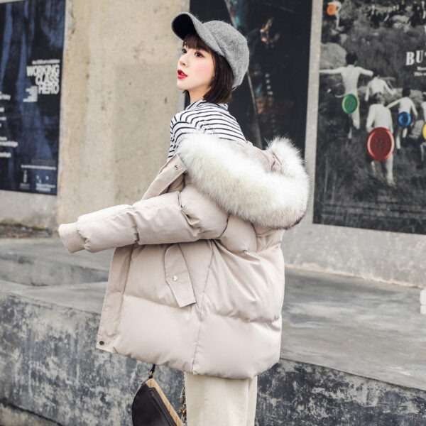 Foreign Trade Elegant Winter Korean Style Slim Fit All-matching Cotton-padded Clothes For Women - Image 2