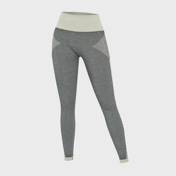 High Waist Color Stitching Fitness Pants For Women - Image 6