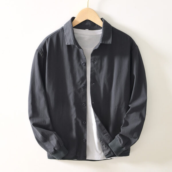 Retro Loose Casual Pocket Baseball Uniform - Image 5
