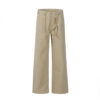 Loose Casual Solid Color Wide Leg Bootcut Pants - Image 2