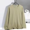 Cotton Loose Round Neck Long Sleeve T-shirt Bottoming Shirt For Men - Image 2