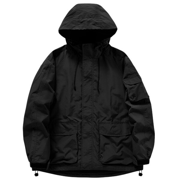 Outdoor Transparent Riding Casual Hooded Jacket - Image 4