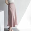 Women's Mid-length French Satin Skirt Summer High Waist Sheath - Image 2