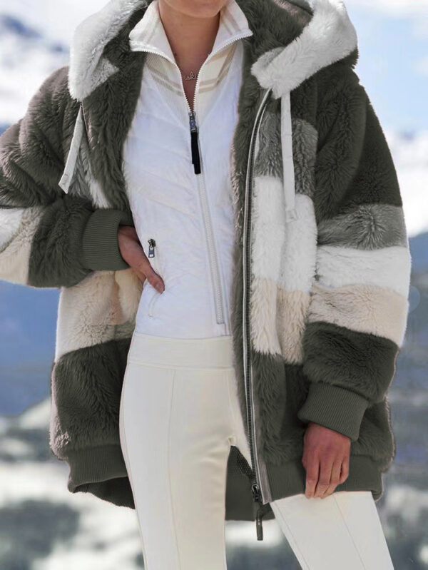 Winter Thick Warm Teddy Coat Woman Lapel Long Sleeve Fluffy Hairy Fake Fur Jackets Female Button Pockets Zipper Overcoat - Image 10