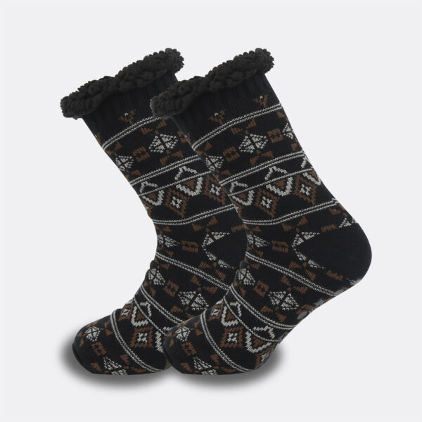 Ethnic Style Men's Thickened Warm Non-slip Room Socks - Image 3