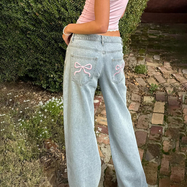 Women's Low Waist Straight Wide Leg All-matching Jeans - Image 2