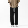 Drawstring Ankle-tied Loose Straight Sweatpants - Image 5