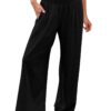 Drawstring Pants With Loose Legs - Image 3