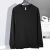Cotton Loose Round Neck Long Sleeve T-shirt Bottoming Shirt For Men - Image 4
